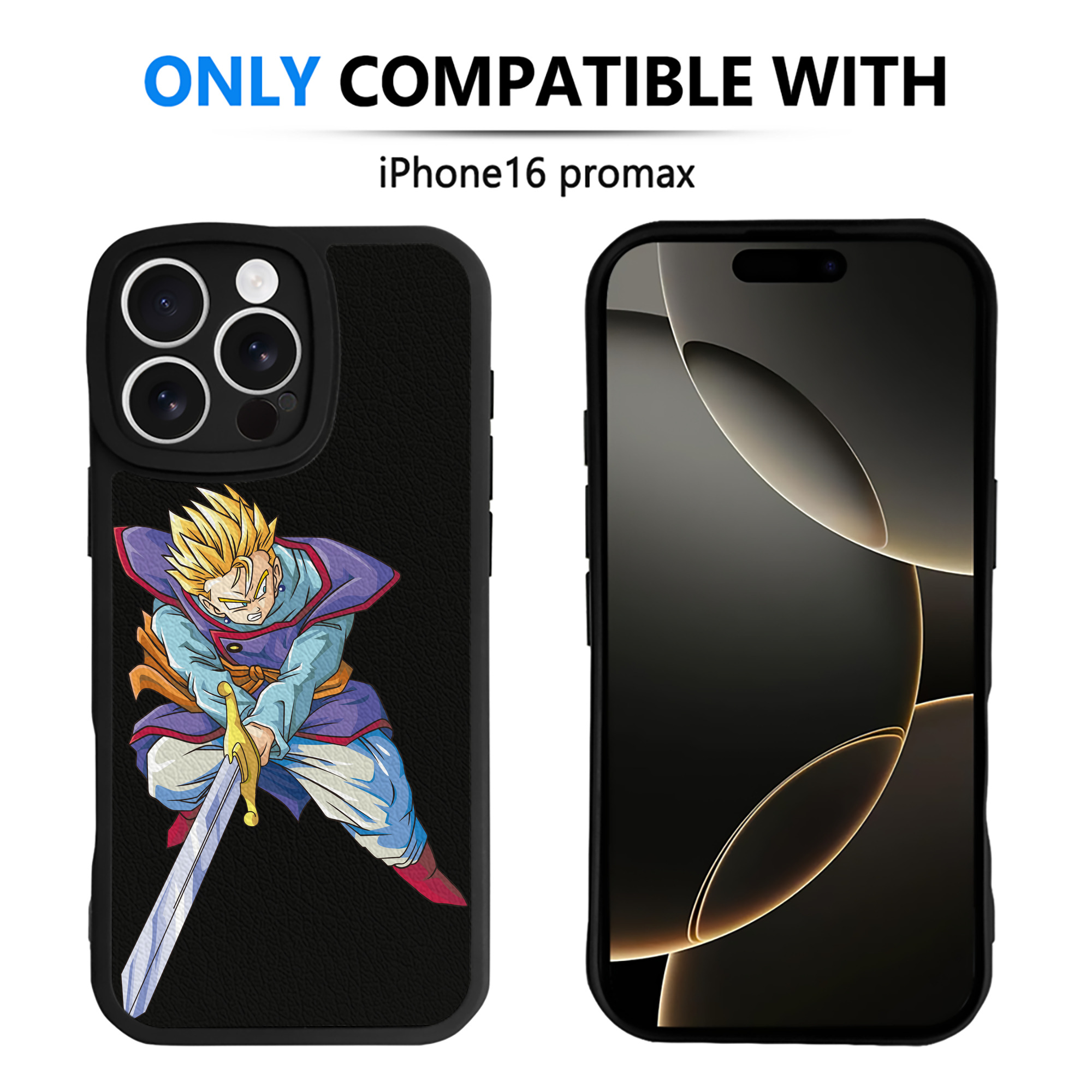 （画像用） ドラゴンボール DRAGON BALL 【iPhone 16シリーズ対応】シリコンスマホケース（レザー調） 材質：シリコン